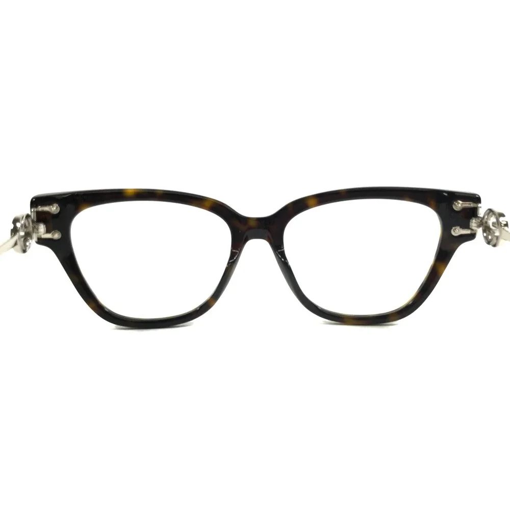 Gucci Eyeglasses Frames GG1205O 002 Tortoise Silver Cat Eye Full Rim 52-16-135